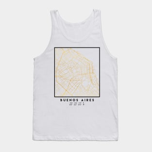 BUENOS AIRES ARGENTINA CITY STREET MAP ART Tank Top